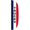 "TRUCKS" 3' x 12' Stationary Message Flutter Flag